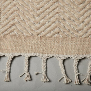 Loke – Tapis de salon – Beige, Blanc – 350 x 250 cm