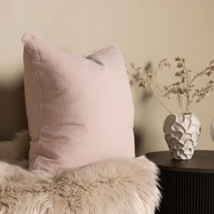 Tyra – Housse de coussin – Rose clair – 60 x 60 cm