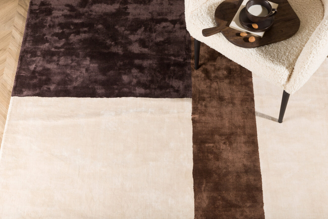Arvid – Tapis de salon – Ivoire, Marron – 350 x 252 cm
