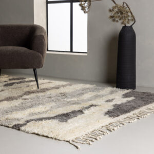 Charlie – Tapis de salon – Ivoire, Multicolore – 400 x 300 cm