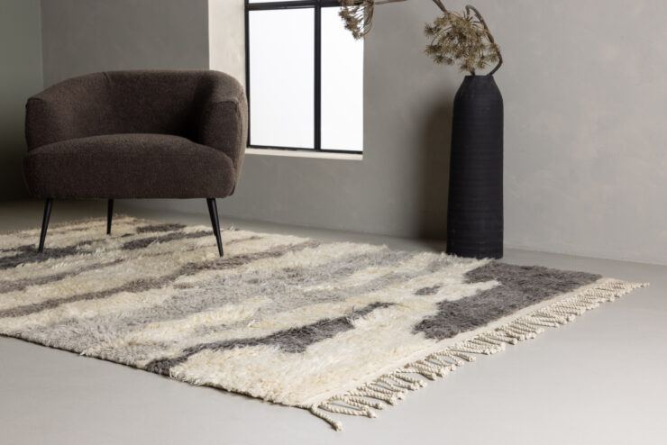 Charlie – Tapis de salon – Ivoire, Multicolore – 400 x 300 cm
