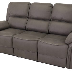 Saranda – Recliner Sofa – Noir, Gris – 98 x 96 x 206 cm