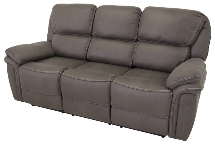Saranda – Recliner Sofa – Noir, Gris – 98 x 96 x 206 cm