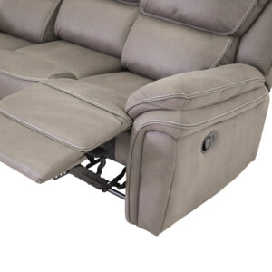 Saranda – Recliner Sofa – Noir, Gris – 98 x 96 x 206 cm