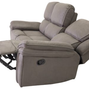 Saranda – Recliner Sofa – Noir, Gris – 98 x 96 x 206 cm
