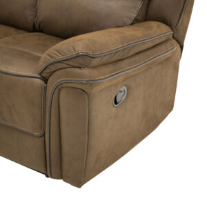 Saranda – Recliner Sofa – Noir, Marron – 98 x 96 x 206 cm