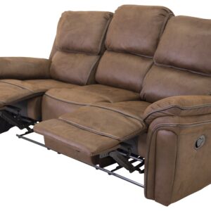 Saranda – Recliner Sofa – Noir, Marron – 98 x 96 x 206 cm