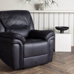 Saranda – Fauteuil relax – Noir – 99 x 103 x 104 cm