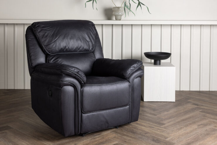 Saranda – Fauteuil relax – Noir – 99 x 103 x 104 cm