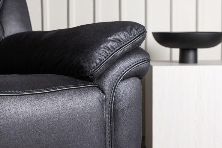 Saranda – Fauteuil relax – Noir – 99 x 103 x 104 cm