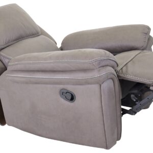 Saranda – Fauteuil relax – Noir, Gris – 99 x 96 x 99 cm