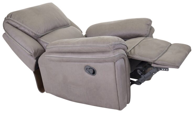 Saranda – Fauteuil relax – Noir, Gris – 99 x 96 x 99 cm