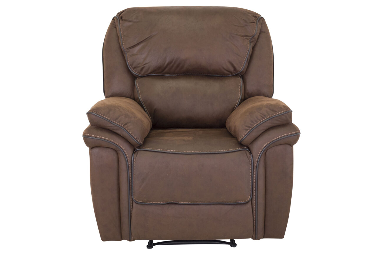 Saranda – Fauteuil relax – Noir, Marron – 99 x 96 x 99 cm