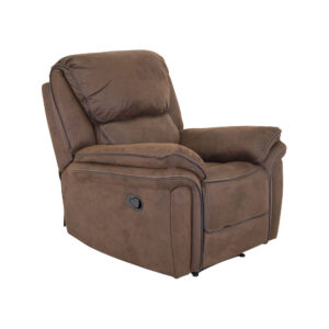 Saranda – Fauteuil relax – Noir, Marron – 99 x 96 x 99 cm