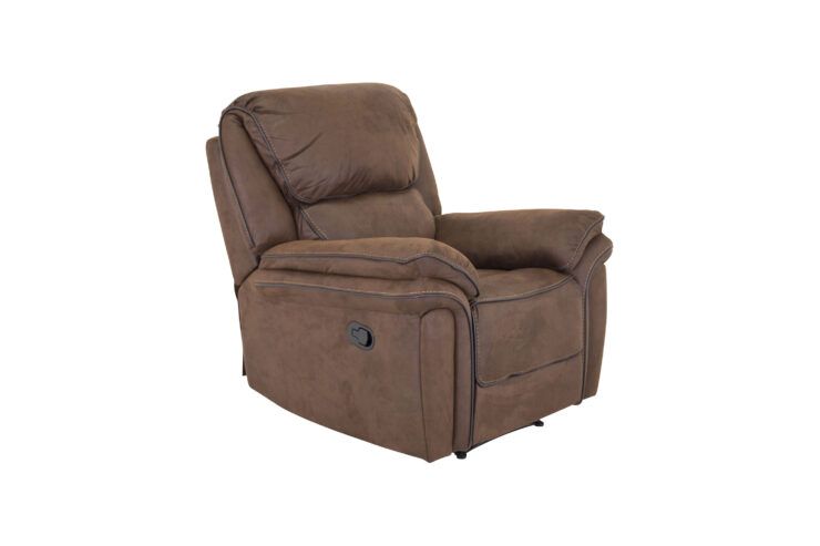Saranda – Fauteuil relax – Noir, Marron – 99 x 96 x 99 cm
