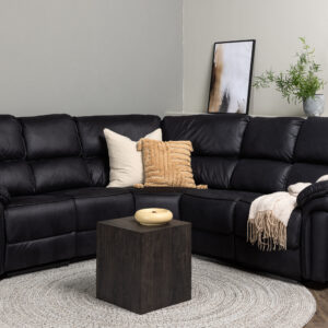 Saranda – Recliner Sofa – Noir – 99 x 103 x 338 cm