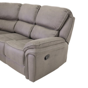 Saranda – Recliner Sofa – Noir, Gris – 98 x 104 x 169 cm