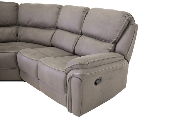 Saranda – Recliner Sofa – Noir, Gris – 98 x 104 x 169 cm