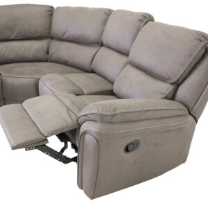 Saranda – Recliner Sofa – Noir, Gris – 98 x 104 x 169 cm