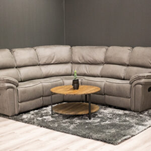 Saranda – Recliner Sofa – Noir, Gris – 98 x 104 x 169 cm