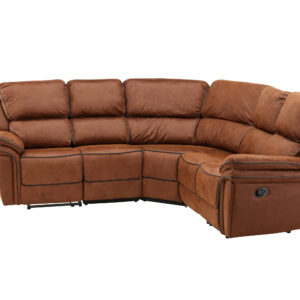 Saranda – Recliner Sofa – Noir, Marron – 98 x 104 x 169 cm