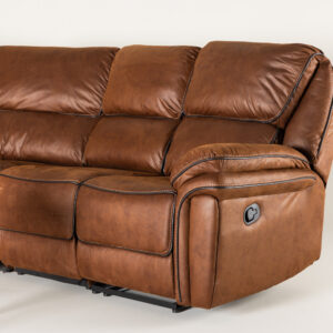 Saranda – Recliner Sofa – Noir, Marron – 98 x 104 x 169 cm