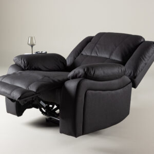 Singapore – Fauteuil relax – Noir – 106 x 100 x 96 cm