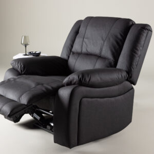 Singapore – Fauteuil relax – Noir – 106 x 100 x 96 cm