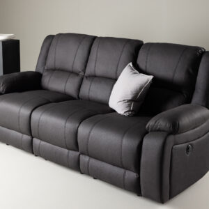 Singapore – Recliner Sofa – Noir – 96 x 100 x 218 cm