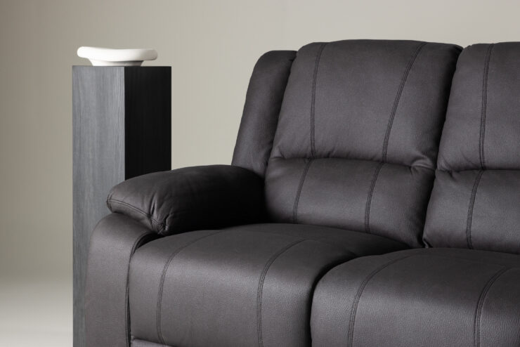 Singapore – Recliner Sofa – Noir – 96 x 100 x 218 cm