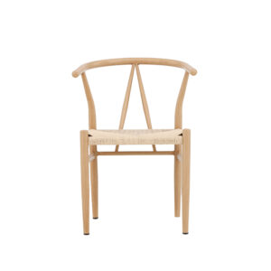 Alfons – Chaise de salle à manger – Naturel, Beige – 58 x 72 x 55 cm