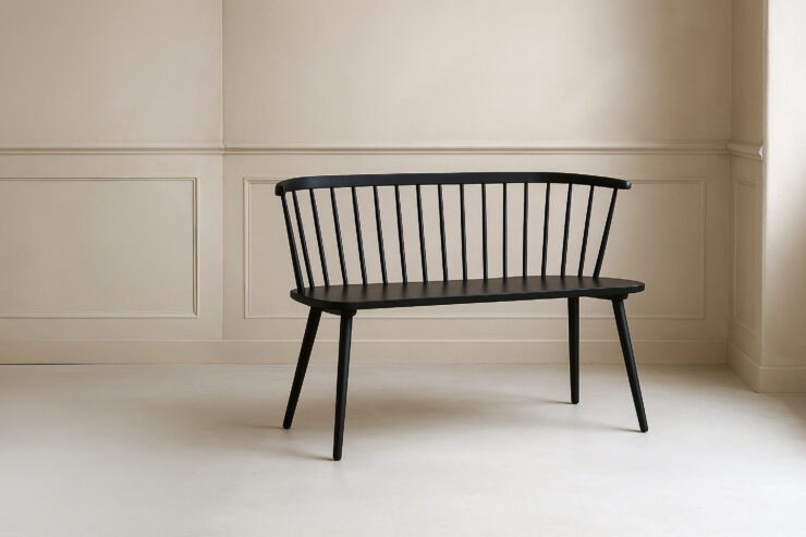 Bobby – Bench Sofa – Noir – 49 x 77 x 120 cm