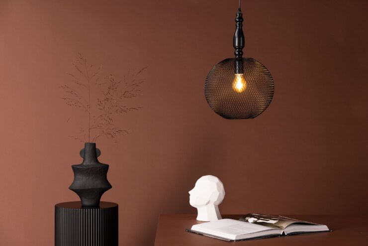 Valence – Suspension – Noir – 30 x 48 x 30 cm