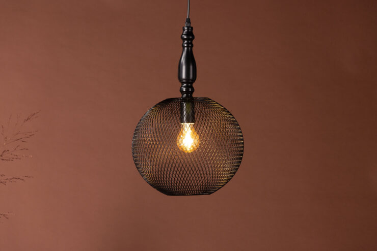 Valence – Suspension – Noir – 30 x 48 x 30 cm