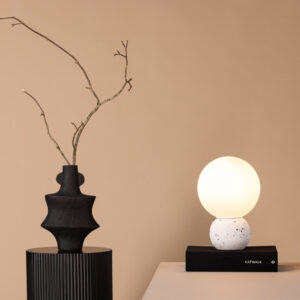 Metz – Lampe à poser – Blanc – ⌀20 cm