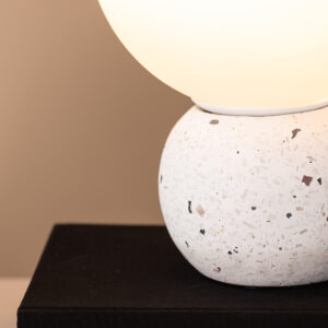 Metz – Lampe à poser – Blanc – ⌀20 cm