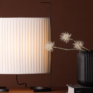 Rennes – Lampadaire – Beige, Noir – 35 x 48 x 20 cm