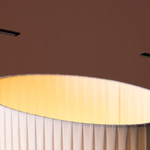 Rennes – Lampadaire – Beige, Noir – 35 x 48 x 20 cm