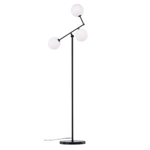 Marsan – Lampadaire – Noir, Gris – 28 x 160 x 50 cm