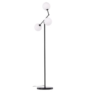 Marsan – Lampadaire – Noir, Gris – 28 x 160 x 50 cm