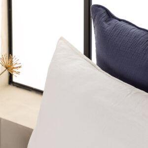 Ronja – Linge de lit – Blanc – 50 x 90 cm