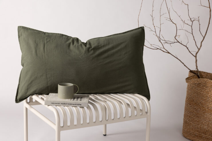 Ronja – Linge de lit – Vert – 50 x 90 cm
