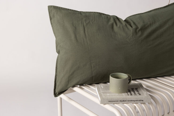 Ronja – Linge de lit – Vert – 50 x 90 cm