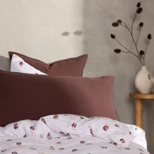 Ronja – Linge de lit – Marron – 50 x 90 cm