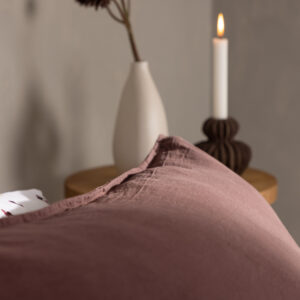 Ronja – Linge de lit – Marron – 50 x 90 cm