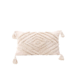 Wilda – Housse de coussin – Blanc cassé – 30 x 50 cm