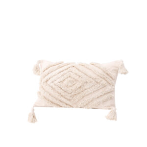 Wilda – Housse de coussin – Blanc cassé – 30 x 50 cm
