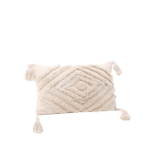 Wilda – Housse de coussin – Blanc cassé – 30 x 50 cm