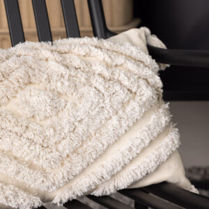 Wilda – Housse de coussin – Blanc cassé – 30 x 50 cm