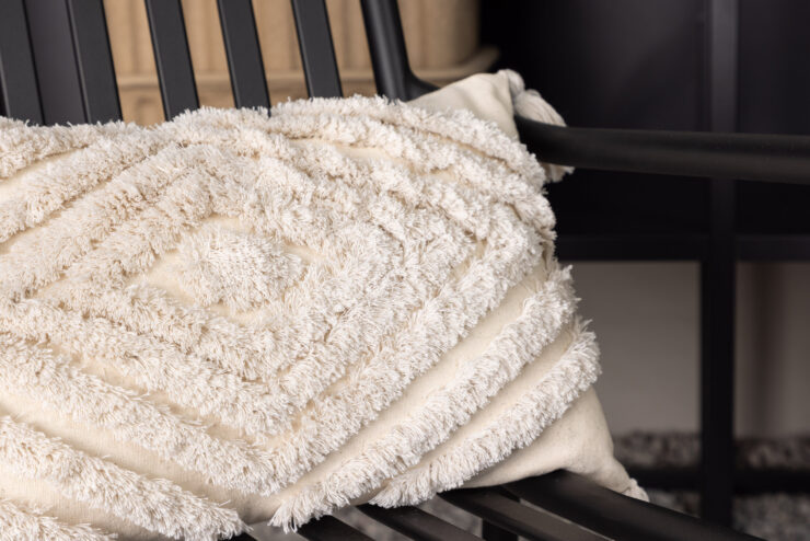 Wilda – Housse de coussin – Blanc cassé – 30 x 50 cm